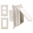 Arlington, DBVS1W , White Cover 1-Gang Vertical Low Profile-In Box Recessed Electrical Box for New Vinyl Siding Construction, M78479