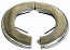 Wal Rich, 5" IPS Split Escutcheon (Heavy-Duty Steel Floor and Ceiling Plate), With Spring, 1729022