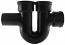 Service Weight Running Trap With Double Vent, 5 x 4 Inch, Cast Iron Charlotte 61194206125