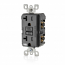 Leviton GFWT2-E, Self-test, Slim Weather & Tamper-Resistant GFC Outlet, Black