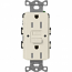 Lutron, SCR-15-GFST-PM,15A GFCI Receptacle - Tamper Resistant - Pumice