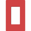 Lutron, SC-1-SR, Screwless Wallplate - 1 Gang - Signal Red