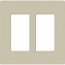Lutron, SC-2-CY, Screwless Wallplate - 2 Gang - Clay