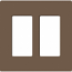 Lutron, SC-2-EP, Screwless Wallplate - 2 Gang - Expresso
