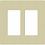 Lutron, SC-2-SA, Screwless Wallplate - 2 Gang - Sage