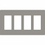 Lutron, SC-4-CS, Screwless Wallplate - 4 Gang - Cobblestone