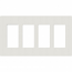 Lutron, SC-4-LG, Screwless Wallplate - 4 Gang - Lunar Gray