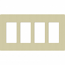 Lutron, SC-4-SA, Screwless Wallplate - 4 Gang - Sage