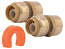 SharkBite, 22604LF, 1/2" X 3/4" FNPT Adapter (2-Pack), M79841