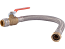 SharkBite, UR3088FX18BV, 3/4" X 3/4" FIP, 18" Stainless Steel Braided SharkBite Max Water Heater Connector with Ball Valve, M79868 