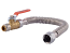 SharkBite, URSS3068FX18BV, 1/2" X 3/4" FIP, 18" Stainless Steel Corrugated SharkBite Max Water Heater Connector with Ball Valve, M79871