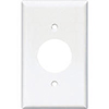 Leviton, 88004, 1 Gang Single Receptacle, White, Plastic, Wall Plate