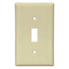 Mulberry, 84871, 1 Gang Toggle Switch, Jumbo, Metal, Ivory, Wall Plate