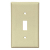 Mulberry, 92871, 1 Gang Toggle Switch, Jumbo, Ivory, Wall Plate