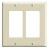 Mulberry, 92402, 2 Gang 2 Decora/GFI, Lexan, Ivory Wall Plate