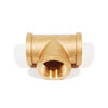 Trenton Pipe, LF62002, Brass Tees, 1/4" Tee, 1/4" Threaded Brass Tee, 1/4" Brass Tee, Lead Free Brass Tees, M66641