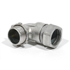 EMT 90&deg; Angle Connectors, 3/4" Size, Compression Type, Concrete tight, Steel when taped, Zinc Die Cast