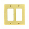 Mulberry, 94402, 2 Gang 2 Decora, Satin Brass, Wall Plate