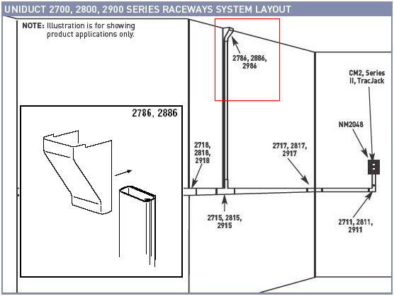 Electriduct Wiremold 2700 Series Low Voltage Surface Raceways